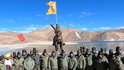chhatrapati shivaji maharajs statue near ladakh sparks debate on strategy
