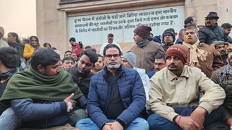 prashant kishor begins indefinite fast in solidarity with student protesters in bihar