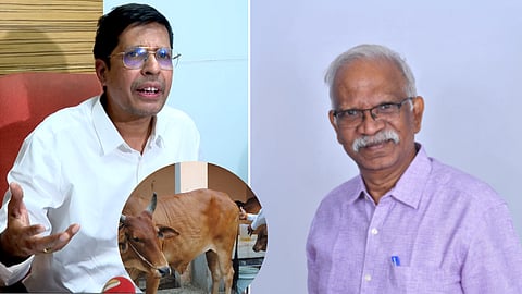 கோமியம் குறித்த கருத்து: காமகோடி Vs அமலோற்பவநாதன்