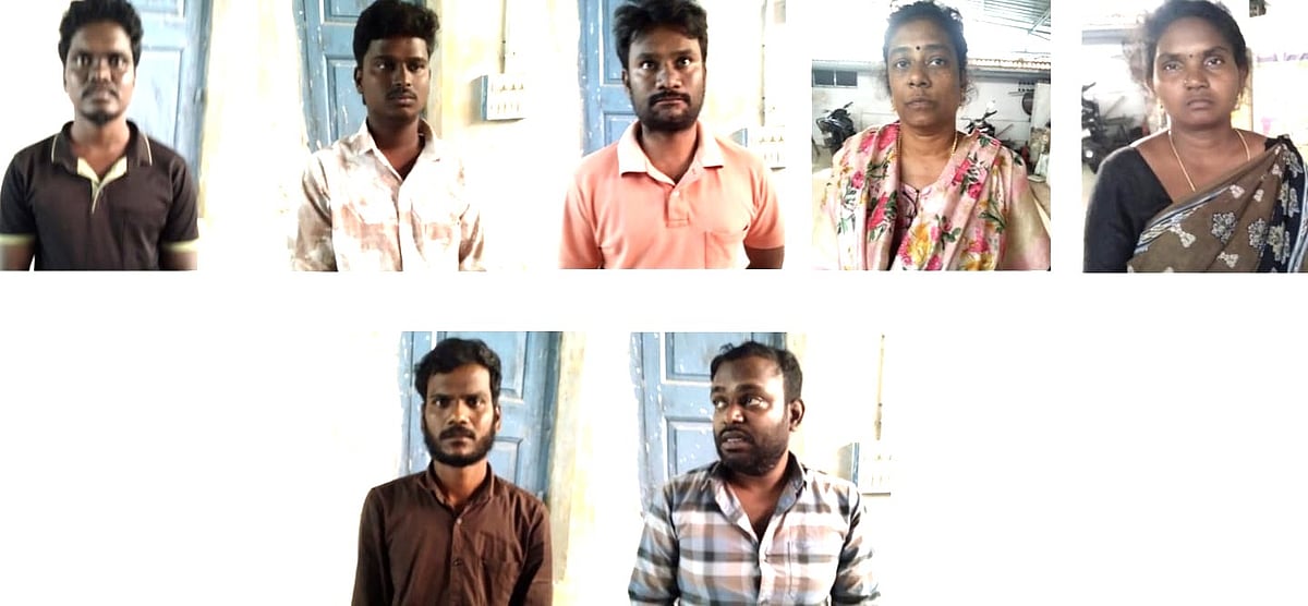 திருவாரூர் | வாங்கிய கடனுக்காக ஆசிரியரை காரில் கடத்தி மிரட்டிய கும்பல் -  7 பேர் கைது Tiruvarur | 7 arrested for kidnapping teacher for loan