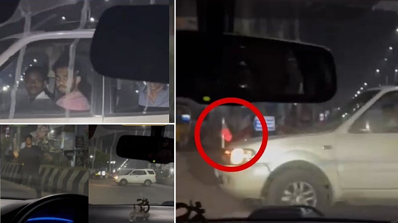 சென்னை: இரவு நேரத்தில் திமுக கொடி கட்டிய காரில் வந்து, பெண்களை துரத்திச் சென்ற நபர்கள் / Some men chased women at night in DMK flagged car at Chennai