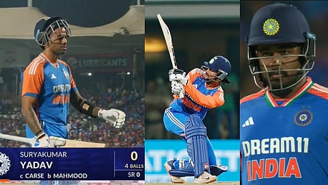 சூர்யகுமார் - திலக் வர்மா - சஞ்சு சாம்சன்