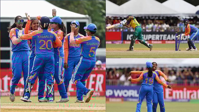 யு19 மகளிர் டி20 உலகக்கோப்பை ஃபைனலில் 82 ரன்னில் சுருண்ட தென்னாப்பிரிக்கா / South Africa bowled out for 82 in U19 Women's T20 World Cup final