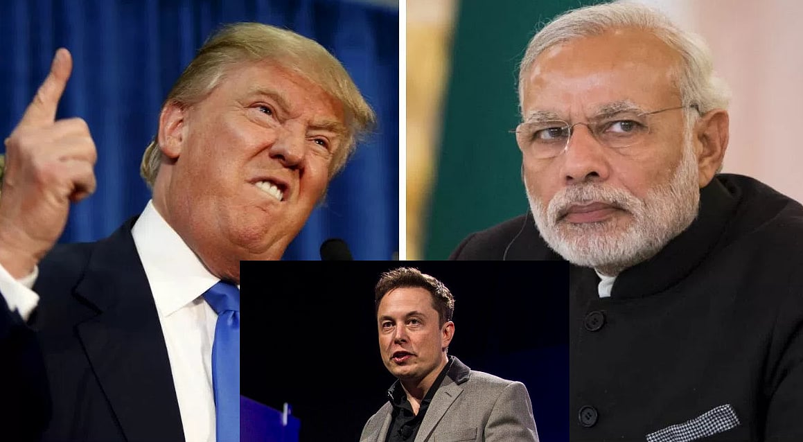 எலான் மஸ்க் ட்ரம்ப்/unfair donald trump on elon musks tesla building factory in india