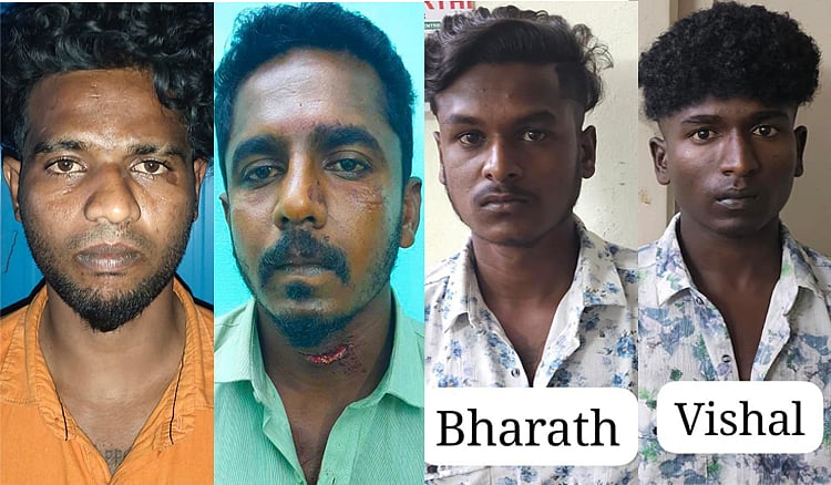 காவல் நிலையம் மீது பெட்ரோல் குண்டு வீசிய வழக்கு - 4 பேர் குண்டர் சட்டத்தில் கைது  Petrol bomb attack on PS case - 4 people arrested under Gundas act