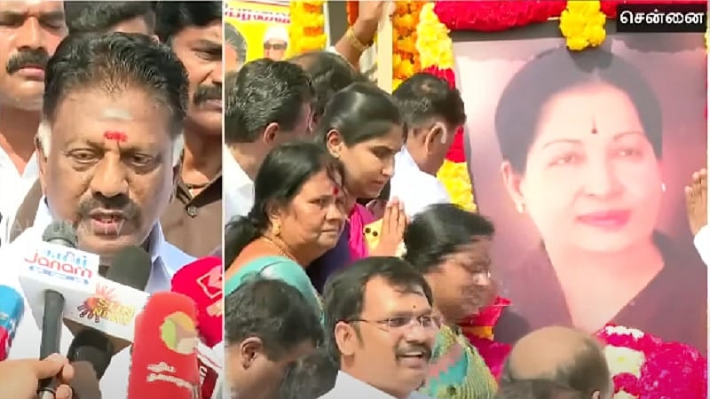 தொடர் தோல்வி: “ஒற்றைத்தலைமை வேண்டுமென்றவர் பதில்சொல்ல வேண்டும்” - ஓ.பன்னீர்செல்வம் / OPS pressmeet after paying homage to Jayalalithaa's statue