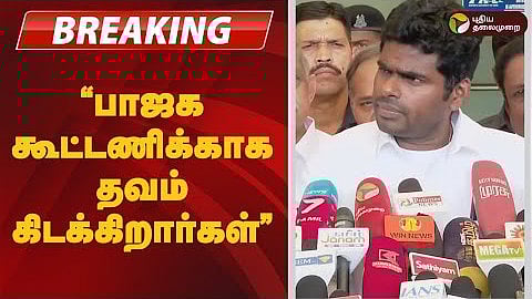 tamilnadu bjp leader annamalai interview