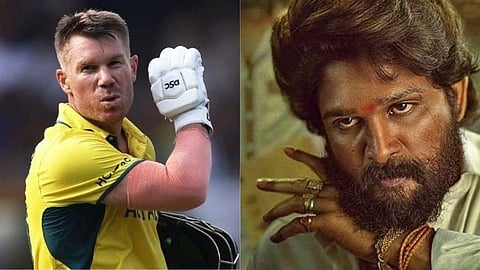 david warner does pushpa style celebration