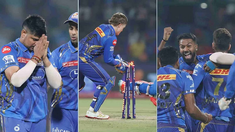 இதயத்துடிப்பை எகிறவைத்த இறுதி 2 ஓவர்.. 3 பந்தில் 3 ரன்அவுட்! டெல்லிக்கு எதிராக MI த்ரில் வெற்றி!