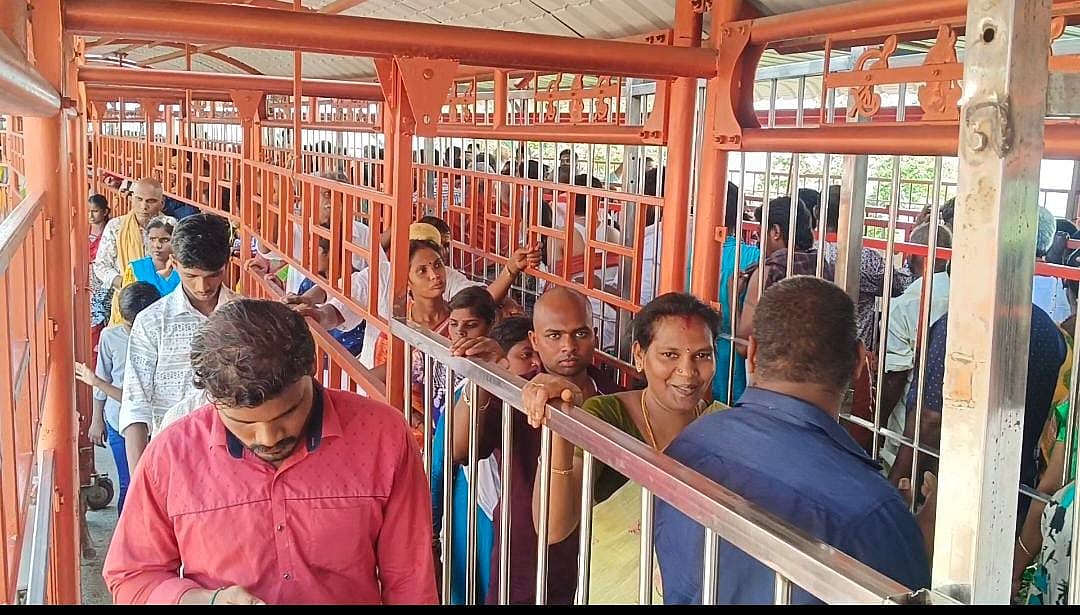 தமிழ் வருடப்பிறப்பு | பழனி முருகன் கோயிலில் குவிந்து வரும் பக்தர்கள் 