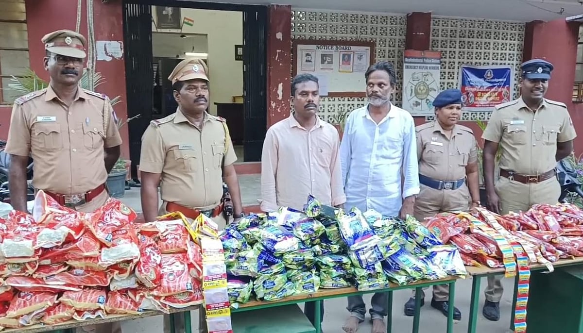 மயிலாடுதுறை | புகையிலை பொருட்கள் பறிமுதல் - இருவர் கைது