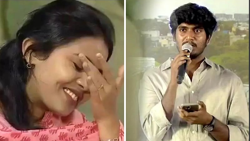 ”கல்யாணம் பண்ணிக்கலாமா..!” - மேடையிலேயே காதலிக்கு சர்ஃப்ரைஸ் கொடுத்த டூரிஸ்ட் பேமிலி இயக்குநர்!