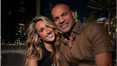 shikhar dhawan confirms relationship with sophie shine