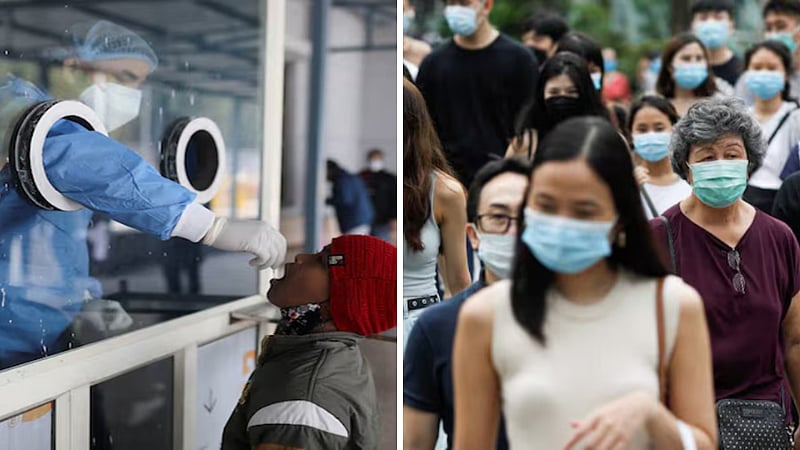 சிங்கப்பூரில் வேகமெடுக்கும் கொரோனா பரவல்.. உயிரிழப்புகள் அதிகரிப்பதாக தகவல்!