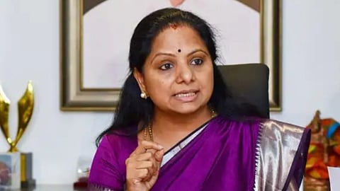 attempts made to merge brs party with bjp kavitha alleges telangana politics