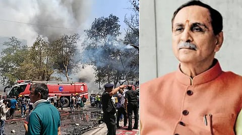 flight crashed  gujarat former chief minister vijay rupani confirmation awaited
