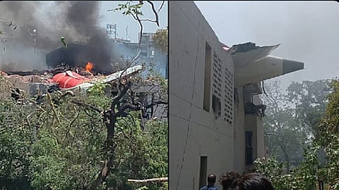 gujarat plane crashed medical college students feared injured