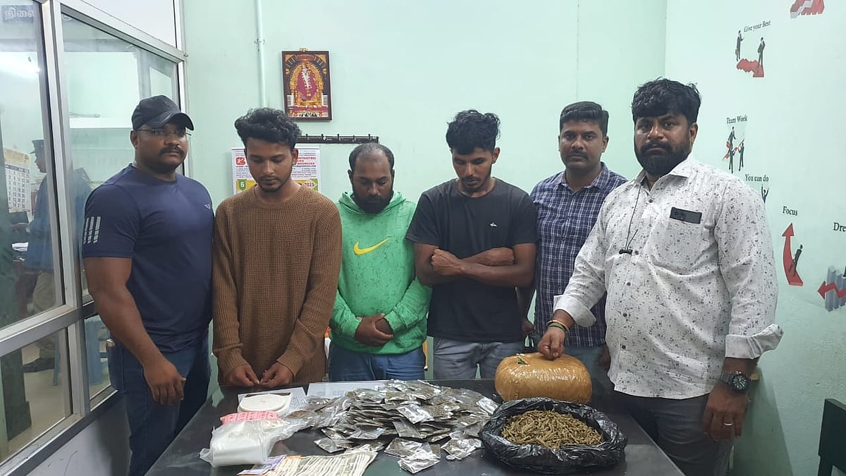 கோவை | கல்லூரி மாணவர்களை குறி வைத்து கஞ்சா விற்பனை 4 இளைஞர்கள் கைது