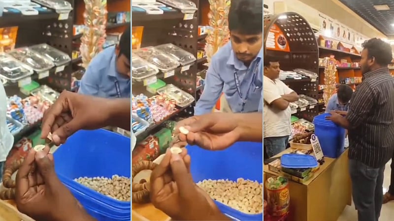 பாளையங்கோட்டை| முந்திரிப் பருப்பில் நெளிந்த புழுக்கள்.. ஆய்வுக்கு பின் கடைக்கு சீல்!