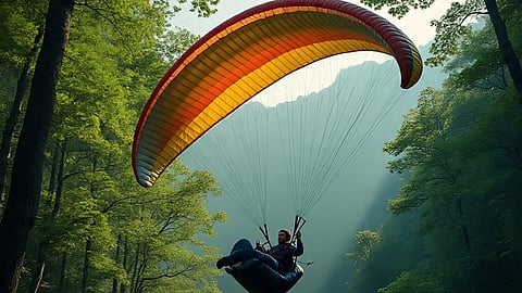 gujarat tourist dies paragliding crash himachal pradesh 