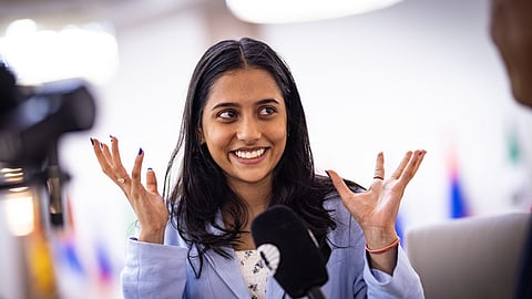 Divya Deshmukh, the first iNdian to reach finals of women's fide chess world cup. 