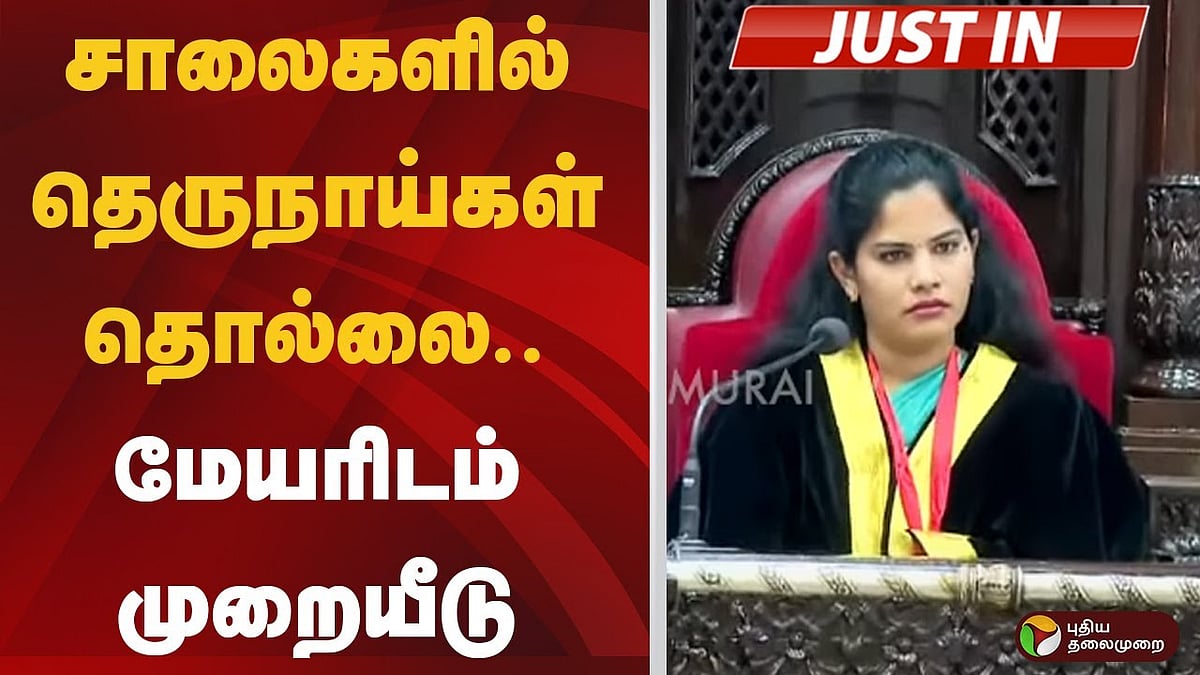 சாலைகளில் தெருநாய்கள் தொல்லை.. மேயரிடம் முறையீடு!