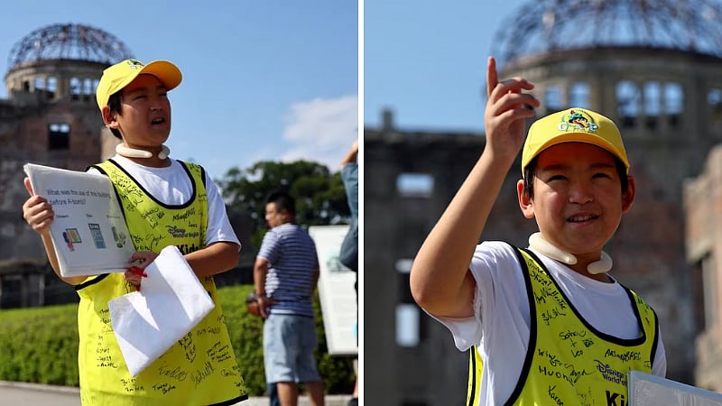 ஹிரோஷிமா| உலக அமைதியை வலியுறுத்தி 12 வயது சிறுவன் பயணம்!