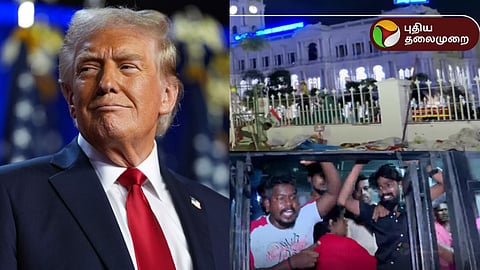 ட்ரம்ப், தூய்மை பணியாளர்கள் கைது