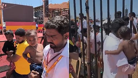வெயிலில் கதறி அழுத குழந்தைகள்.. வெளியே வர முடியாமல் தவித்த பெற்றோர்!