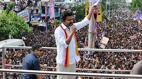 தவெக தலைவர் விஜய் திருச்சி பரப்புரை