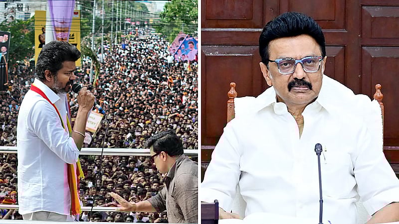 ’மை டியர் CM சார்’| பாசமாக அழைத்தால் அவர்களுக்கு பிடிக்கவில்லை..! - விஜய் சூசக பேச்சு