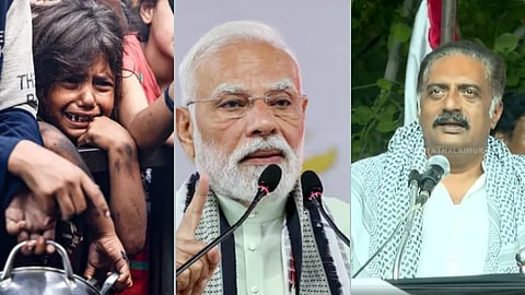 காசா போருக்கு மோடியும் காரணம் என்று பிரகாஷ்ராஜ் பேச்சு