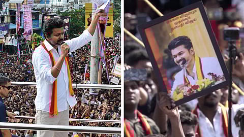 தவெக தலைவர் விஜய் பரப்புரை