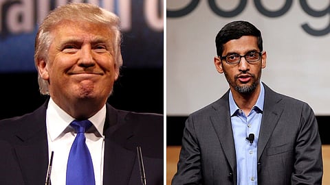 ட்ரம்ப் - சுந்தர் பிச்சை