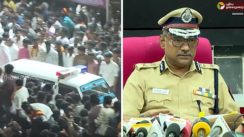 கரூர் கூட்டநெரிசல் குறித்து டிஜிபி விளக்கம்