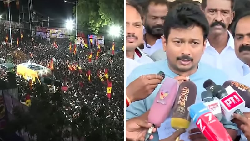 கரூர் கூட்டநெரிசல் சம்பவம்| ”உரிய நேரத்திற்கு வந்திருக்க வேண்டும்..” - உதயநிதி சொன்னது என்ன?