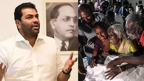 tvk aadhav arjuna message on karur stampede incidents