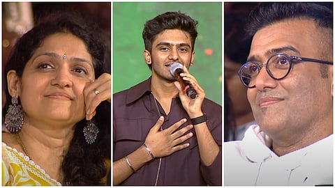 music composer Sai Abyankars parents in happy tears
