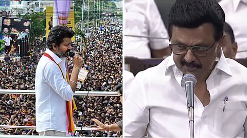 தவெக தலைவர் விஜய் - முதல்வர் ஸ்டாலின்