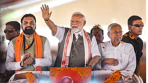 பிகாரில் பிரதமர் மோடி