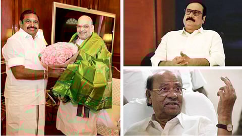 கே. பழனிசாமி, அமித்ஷா, அன்புமணி, ராமதாஸ்