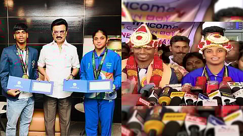 கார்த்திகா மற்றும் அபினேஷ் மோகன்தாஸ் இருவருக்கும் 25,00,000 ரூபாய் ஊக்கத் தொகை