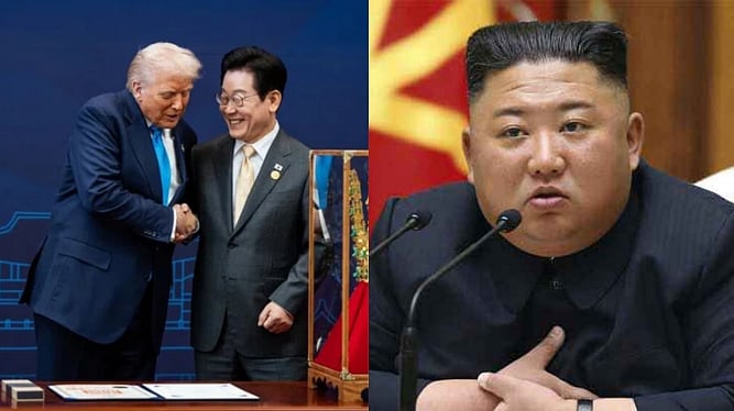 வடகொரியாவுக்கு செக் வைத்த டிரம்ப்.! ஆட்டம் காட்டப்போகும் தென்கொரியா., ரகசியத்தை கக்கும் அமெரிக்கா..?