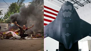 Ai war jet, tanzania protest