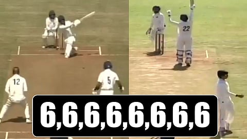 8 பந்தில் 8 சிக்சர்கள் அடித்து வரலாறு