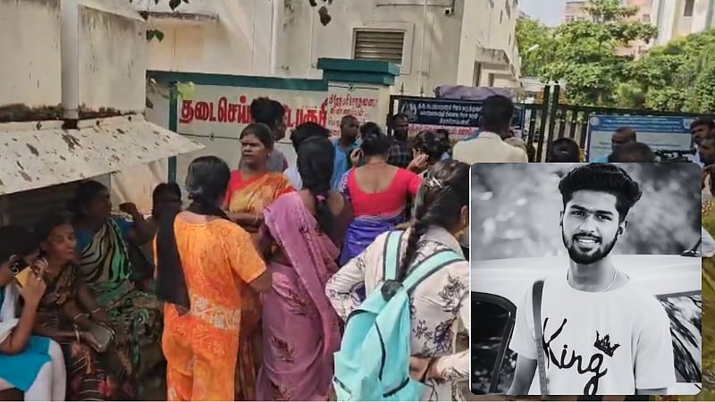 திருச்சி : காவலர் குடியிருப்பிற்குள்ளேயே இளைஞர் ஓட ஓட வெட்டிக் கொலை.. எதிர்க்கட்சிகள் கடும் கண்டனம்