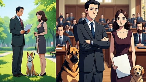 wifes love for stray dogs husband tells ahmedabad  hc seeks divorce