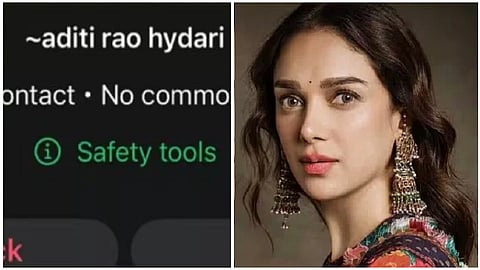Aditi Rao Issues Statement on WhatsApp Impersonation Scam