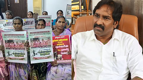 உழைப்போர் உரிமை இயக்க தலைவர் பாரதி 