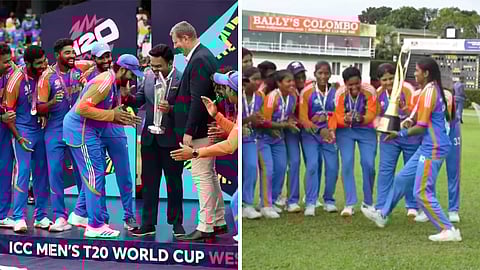 INDIA WOMEN'S TEAM RECREATED ROHIT SHARMA'S ICONIC CELEBRATION